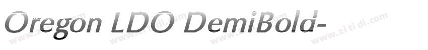 Oregon LDO DemiBold字体转换